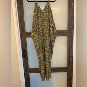 Love stitch animal print maxi dress